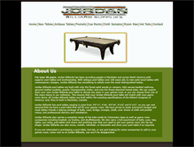 Tablet Screenshot of jordanbilliards.com